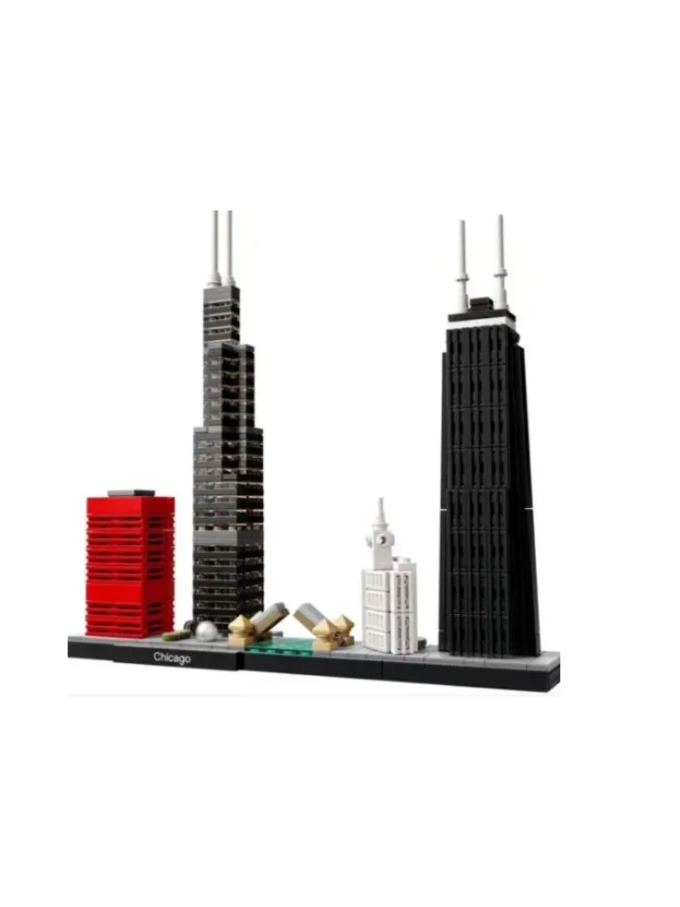 444pcs Creative Expert Chicago landmark Model Compatible 21033 Moc Building Blocks Bricks Educational Kids Children Toys 444pcs Creative Expert Chicago landmark Model Compatible 21033 Moc Building Blocks Bricks Educational Kids Children Toys