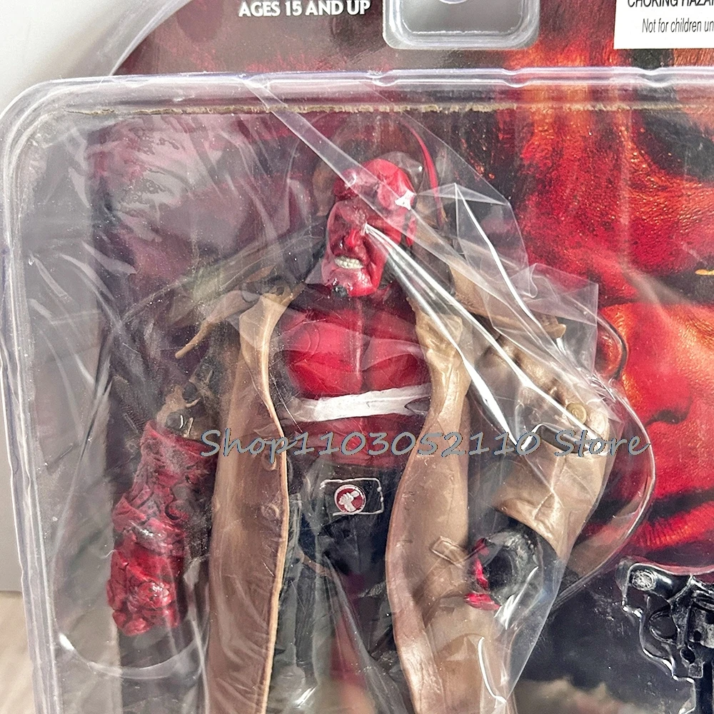 Mezco Hellboy figura de acción de PVC ropa Real Goloen película del ejército Hellboy Samaritan modelo muñeca de juguete regalo de Navidad Mezco Hellboy figura de acción de PVC ropa Real Goloen película del ejército Hellboy Samaritan modelo muñeca de juguete regalo de Navidad