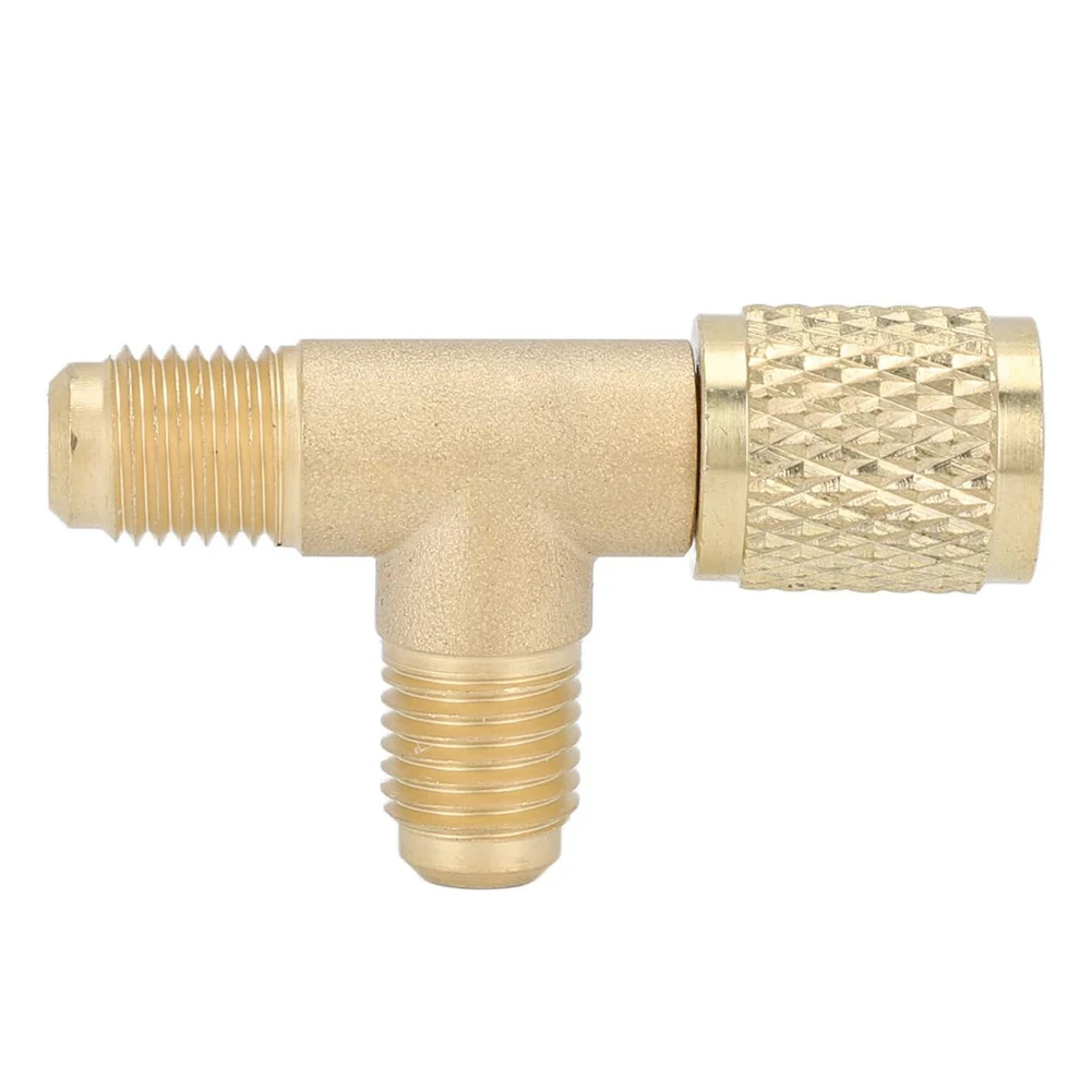 T-Adapter Quick Connector 1/4in SAE Interface 3-way Transfer Interface Easy To Operate For R22 R12 R134 Rust-proof
T-Adapter Quick Connector 1/4in SAE Interface 3-way Transfer Interface Easy To Operate For R22 R12 R134 Rust-proof