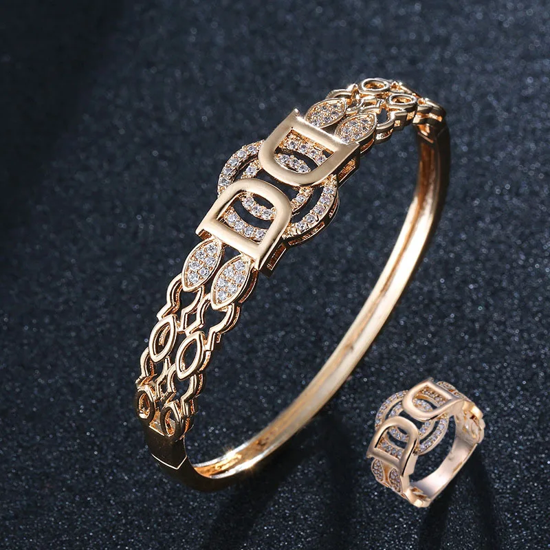 2023 Flower Lady High end Bracelet Ring Two Piece INLAID AAA Zircon Wedding Party Classic Fashion Free Shipping
2023 Flower Lady High end Bracelet Ring Two Piece INLAID AAA Zircon Wedding Party Classic Fashion Free Shipping