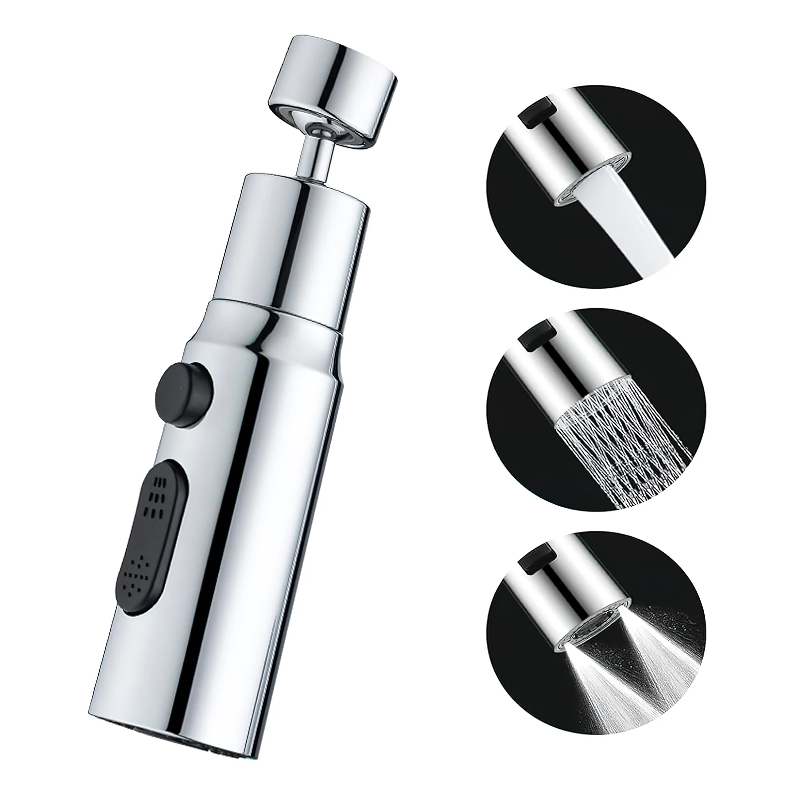

360° Rotate Kitchen Faucet Aerator 3 Modes Bathroom Anti-Splash Tap Extender Adapter Universal Nozzle For Kitchen Accessories