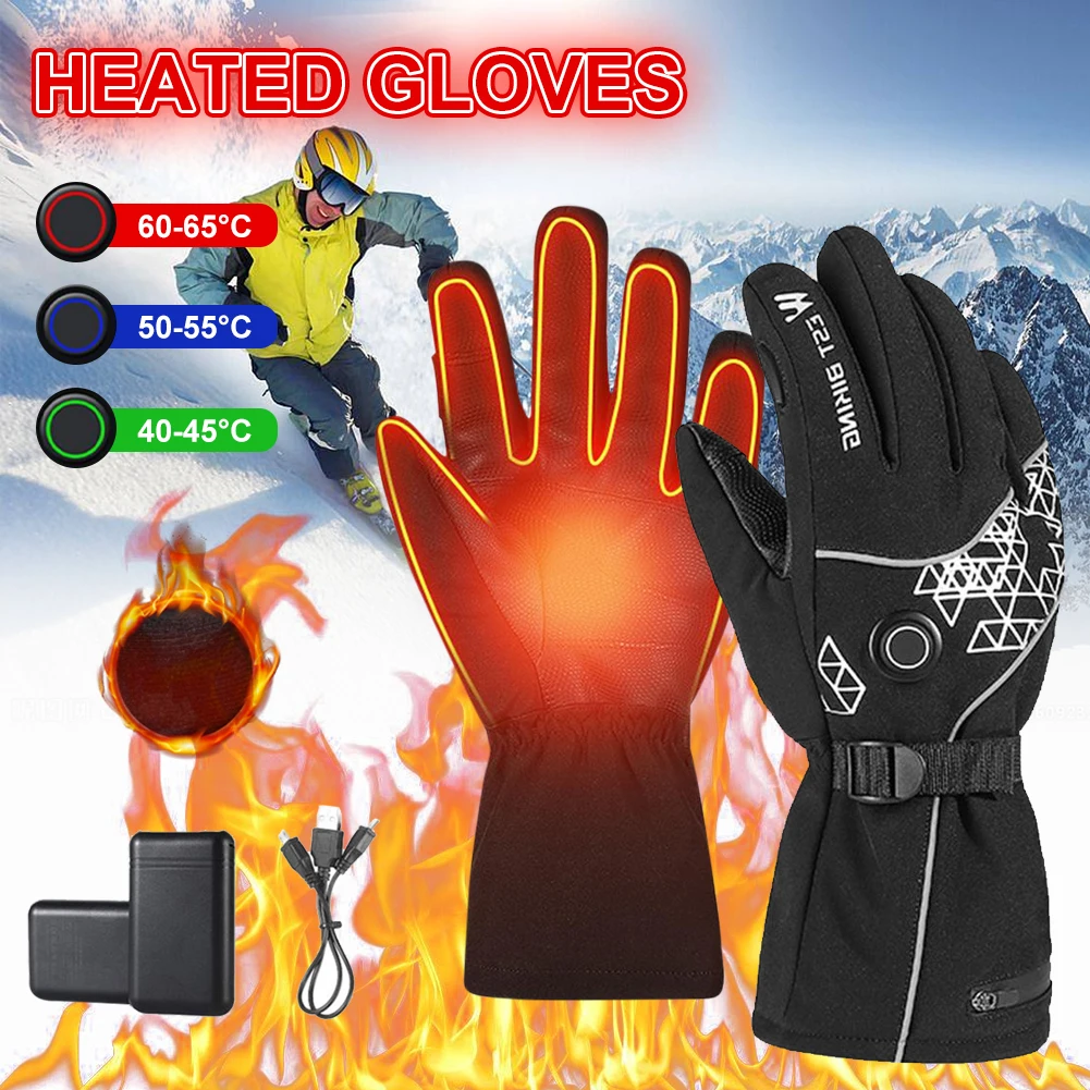 Heated Gloves Touch Screen Heated Gloves 3 Heating Temperature Adjustable Winter Waterproof Electric Warm Gloves for Men Women
Heated Gloves Touch Screen Heated Gloves 3 Heating Temperature Adjustable Winter Waterproof Electric Warm Gloves for Men Women