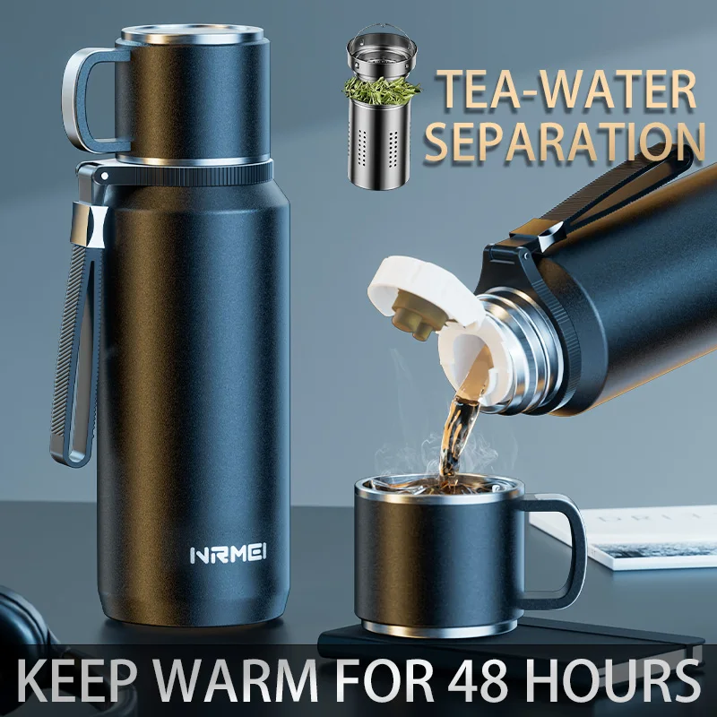 

1.5L Stainless Steel Thermos Bottle for Hot Coffee Vacuum Thermal Water Bottle Insulated Cup Vacuum Flasks Double Wall Travel