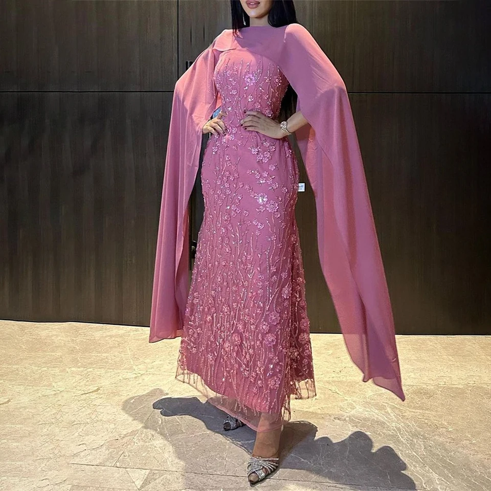 Luxury Beads Evening Dresses for Arabic Dubai Women Appliques Chiffon Floor-Length Mermaid Prom Party Gala Special Events 2023
Luxury Beads Evening Dresses for Arabic Dubai Women Appliques Chiffon Floor-Length Mermaid Prom Party Gala Special Events 2023