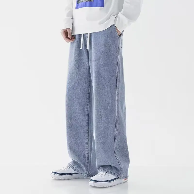 Jeans Men Spring 2024 New Loose High Street Straight Cylinder Solid Color Wide Leg Pants Casual Comfortable All-match Long Pants
Jeans Men Spring 2024 New Loose High Street Straight Cylinder Solid Color Wide Leg Pants Casual Comfortable All-match Long Pants