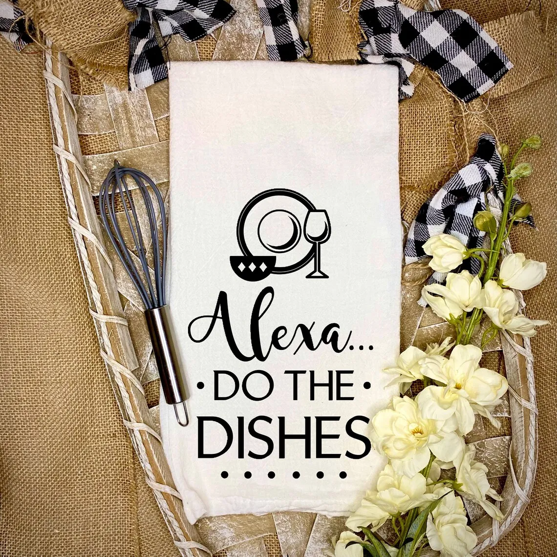 

Alexa do the блюда кухонное полотенце-пользовательское чайное полотенце-графические муки мешок полотенца-блюдо полотенце-полотенце для рук