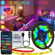 1-30M LED Strip Lamp Bluetooth 5V USB Chase Light Effect Flexible Ribbon TV Desktop Screen BackLight Diode Luces Para Habitacion
1-30M LED Strip Lamp Bluetooth 5V USB Chase Light Effect Flexible Ribbon TV Desktop Screen BackLight Diode Luces Para Habitacion