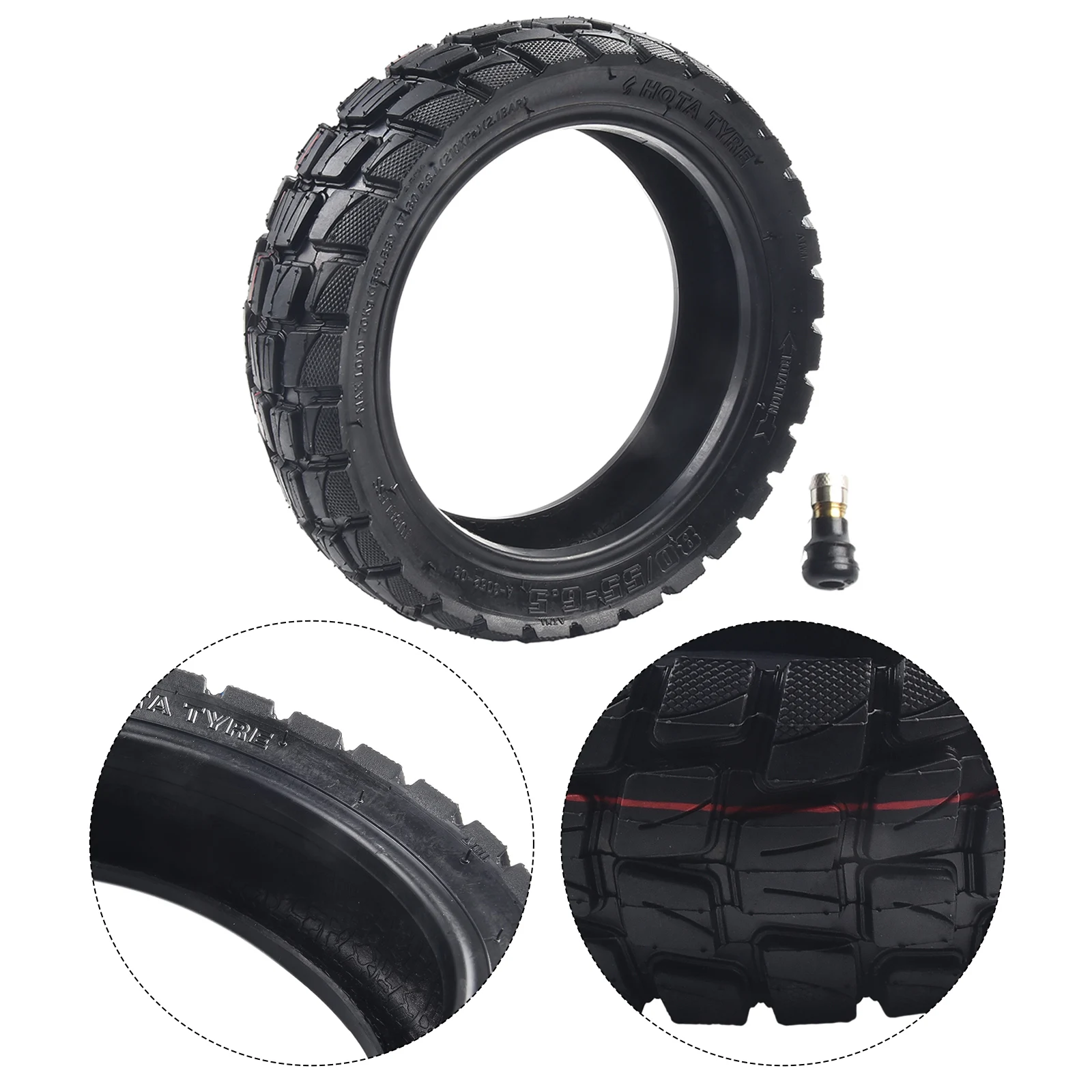 10 Inch 80/55-6.5 Tyre Set Inner Tube Off-road Tire With Nozzle Universal For 10 Inch Scooters Electric Scooter Accessories
10 Inch 80/55-6.5 Tyre Set Inner Tube Off-road Tire With Nozzle Universal For 10 Inch Scooters Electric Scooter Accessories
