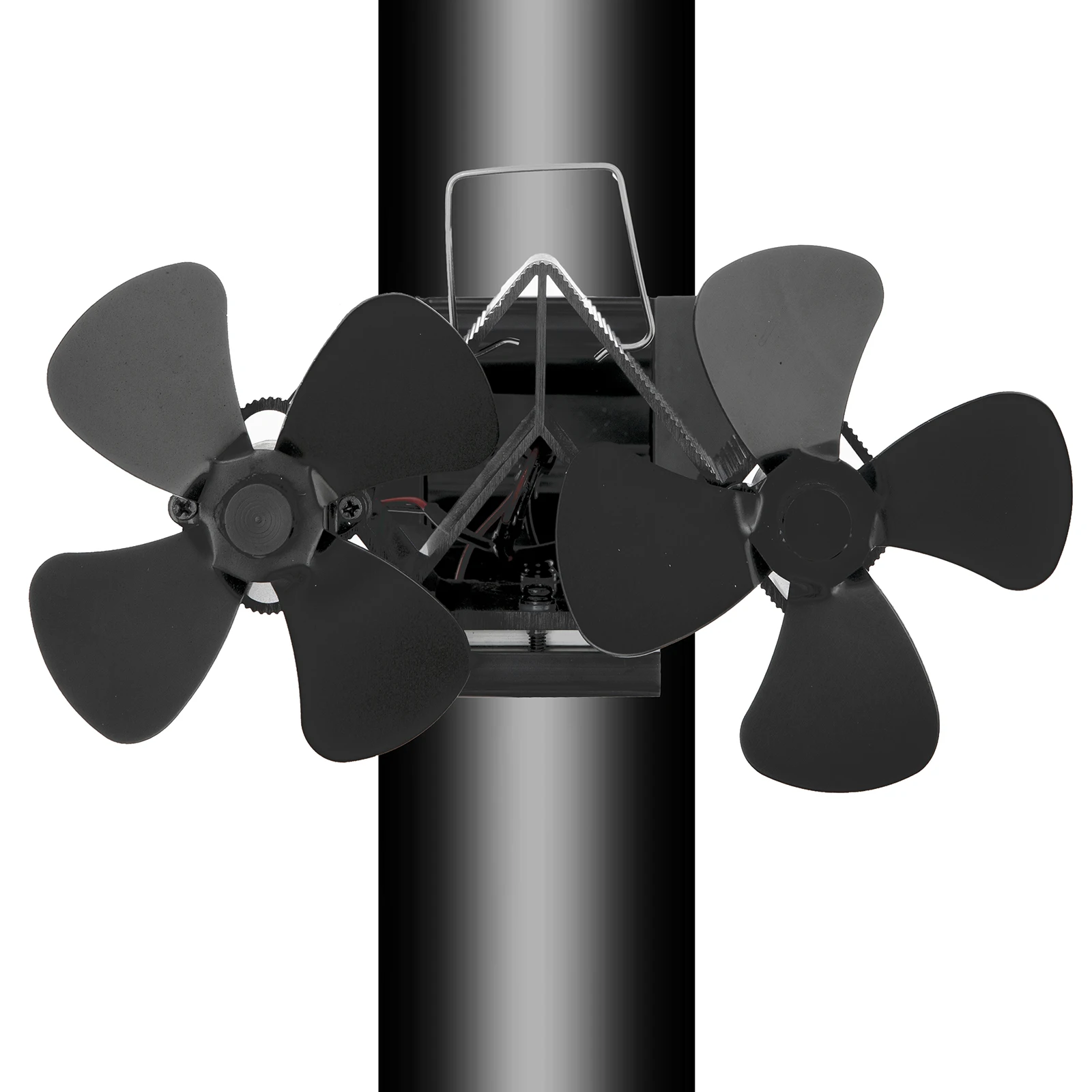 Fireplace Fan Double Head 8 Blade Furnace Fan Wall Mounted Unpowered Operation Aluminum Black Fireplace Fan 122°F To 662°F Heat
Fireplace Fan Double Head 8 Blade Furnace Fan Wall Mounted Unpowered Operation Aluminum Black Fireplace Fan 122°F To 662°F Heat