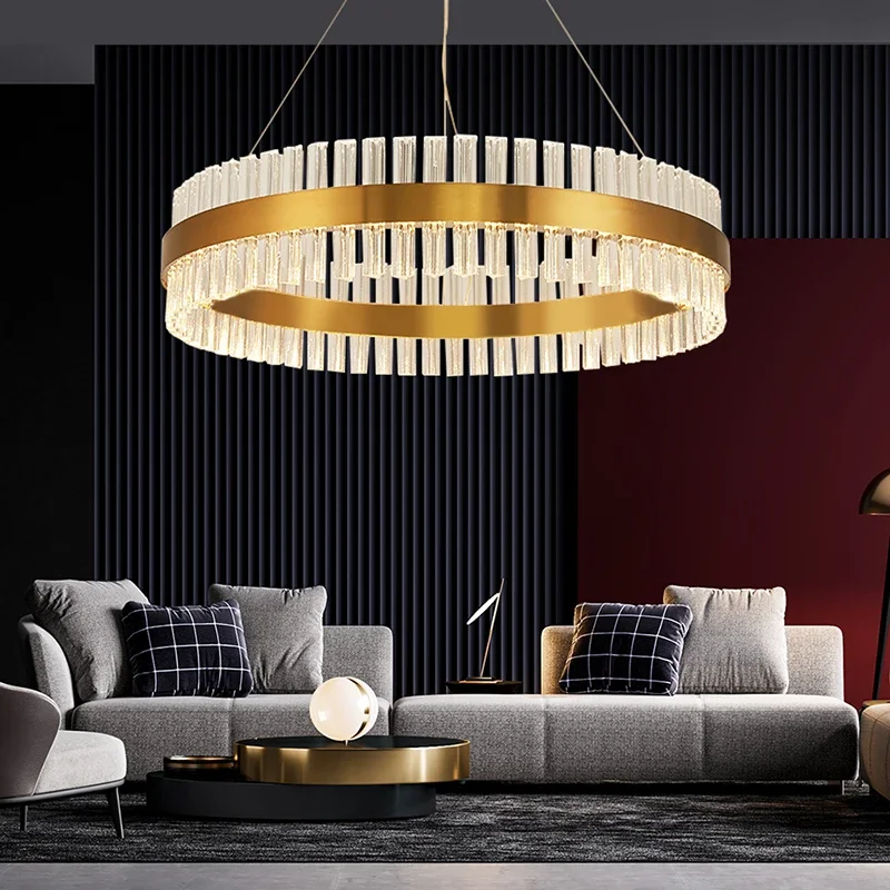 Modern Luxury Crystal Pendant Lights Simple Round Restaurant Bedroom Living Room Creative Kitchen Decor Vintage Led Hanging Lamp
Modern Luxury Crystal Pendant Lights Simple Round Restaurant Bedroom Living Room Creative Kitchen Decor Vintage Led Hanging Lamp