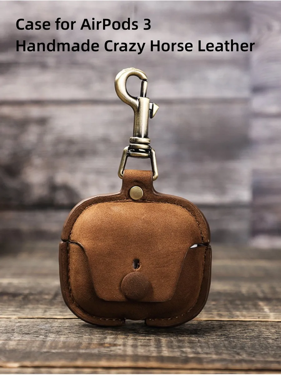 for AirPods 3 bluetooth headset protective case handmade crazy horse leather 2021 new Apple AirPods 3 generation earphone case
for AirPods 3 bluetooth headset protective case handmade crazy horse leather 2021 new Apple AirPods 3 generation earphone case