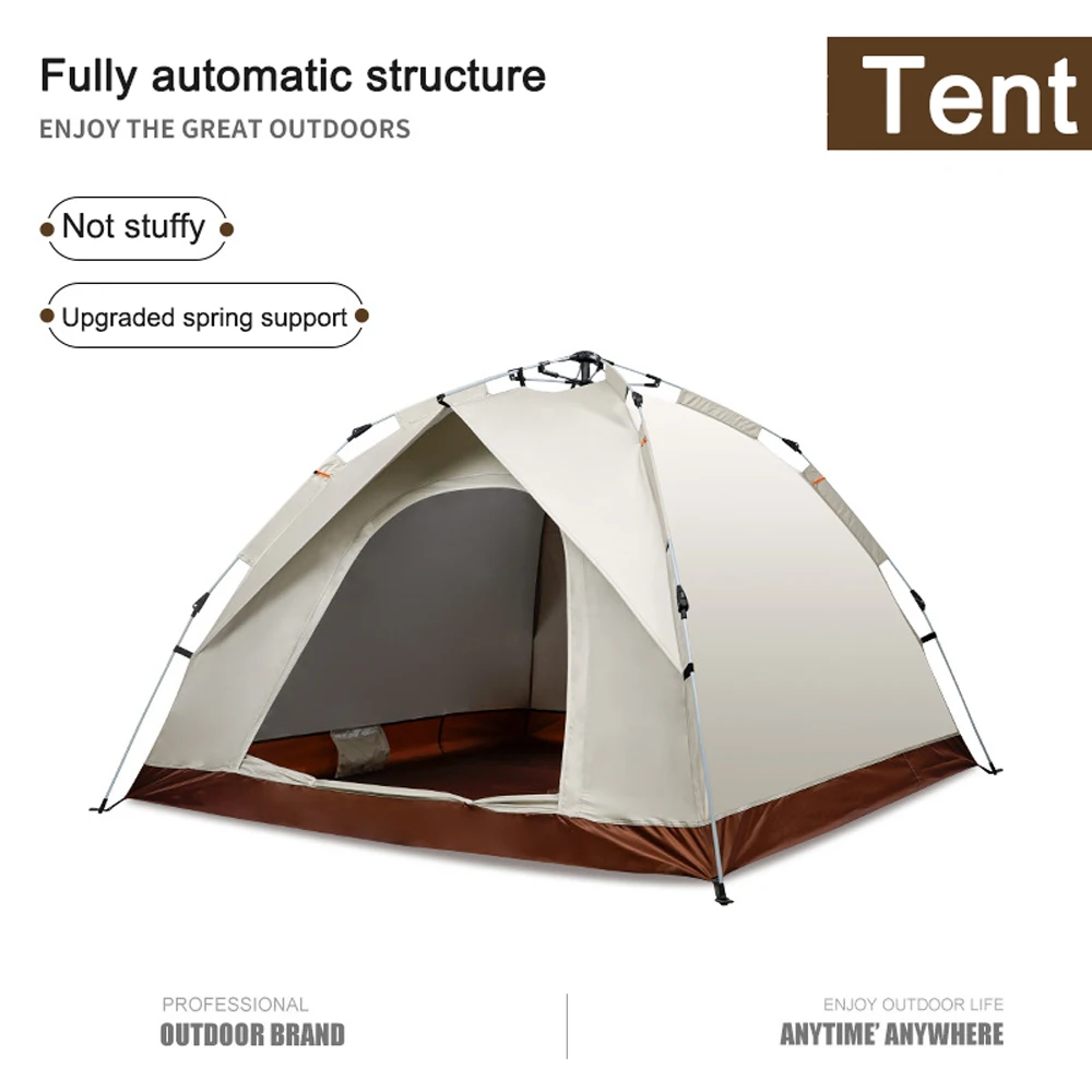 

Automatic Quick-opening Tent Outdoor Travel Camping Tent 2-3/3-4 Person Portable Rainproof Sunshine-proof Tent Fishing Hiking