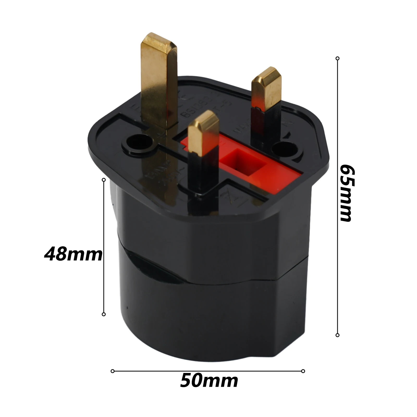 Accessories Adapter Electronic Components Rated 13A With Fuse 1Pcs 250V ABS Plastic AC Universal Adapter Black
Accessories Adapter Electronic Components Rated 13A With Fuse 1Pcs 250V ABS Plastic AC Universal Adapter Black