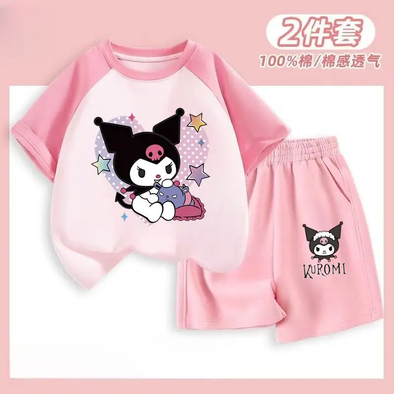 2024 Sanrio Kuromi Kawaii Anime My Melody Girls Short Sleeve Shorts Summer Sweet Cute Babys Suit Korean Tide Gift for Kids
2024 Sanrio Kuromi Kawaii Anime My Melody Girls Short Sleeve Shorts Summer Sweet Cute Babys Suit Korean Tide Gift for Kids