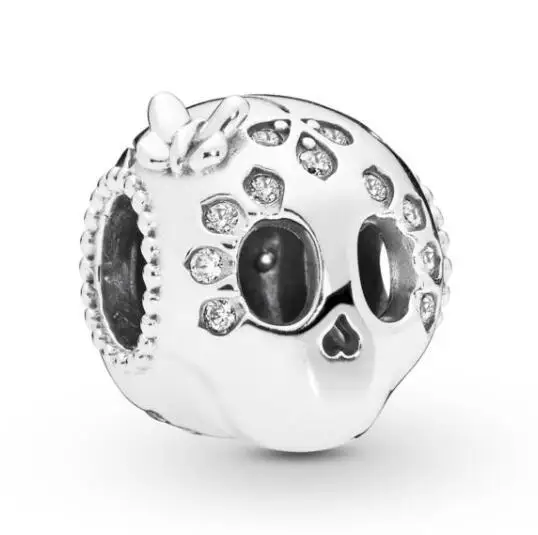 Genuine 925 Sterling Silver Bead Charm Sparkling Skull Beads Fit pan Women Bracelet & Necklace Diy Jewelry
Genuine 925 Sterling Silver Bead Charm Sparkling Skull Beads Fit pan Women Bracelet & Necklace Diy Jewelry