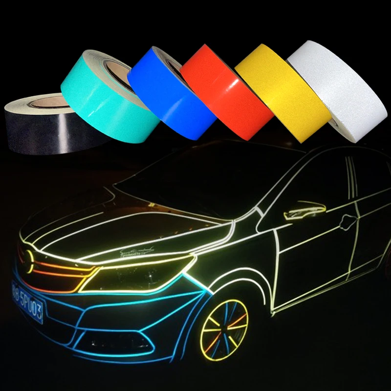 Roadstar Car-Styling Night Reflective Tape Automotive Body Motorcycle Decoration Car Sticker 6 Color Warning Tape 5cm*45.7m
Roadstar Car-Styling Night Reflective Tape Automotive Body Motorcycle Decoration Car Sticker 6 Color Warning Tape 5cm*45.7m