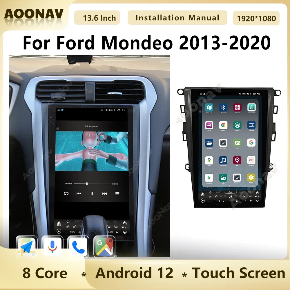 256G Car Stereo Radio For Ford Mondeo 2013-2020 Android 12 GPS Navigation Wireless CarPlay Touch Screen Multimedia Player Unit
256G Car Stereo Radio For Ford Mondeo 2013-2020 Android 12 GPS Navigation Wireless CarPlay Touch Screen Multimedia Player Unit