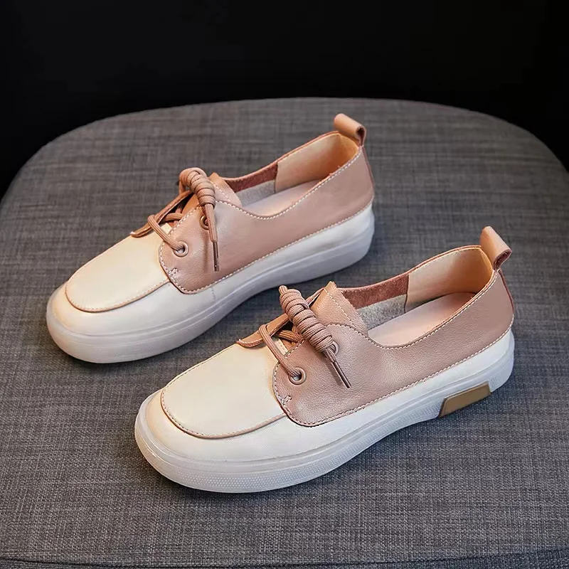 2023 Summer New Top Layer Cowhide Women's Little White Shoes Soft Sole Korean Edition Trendy Flat Bottom Shallow Mouth Single Sh
2023 Summer New Top Layer Cowhide Women's Little White Shoes Soft Sole Korean Edition Trendy Flat Bottom Shallow Mouth Single Sh
