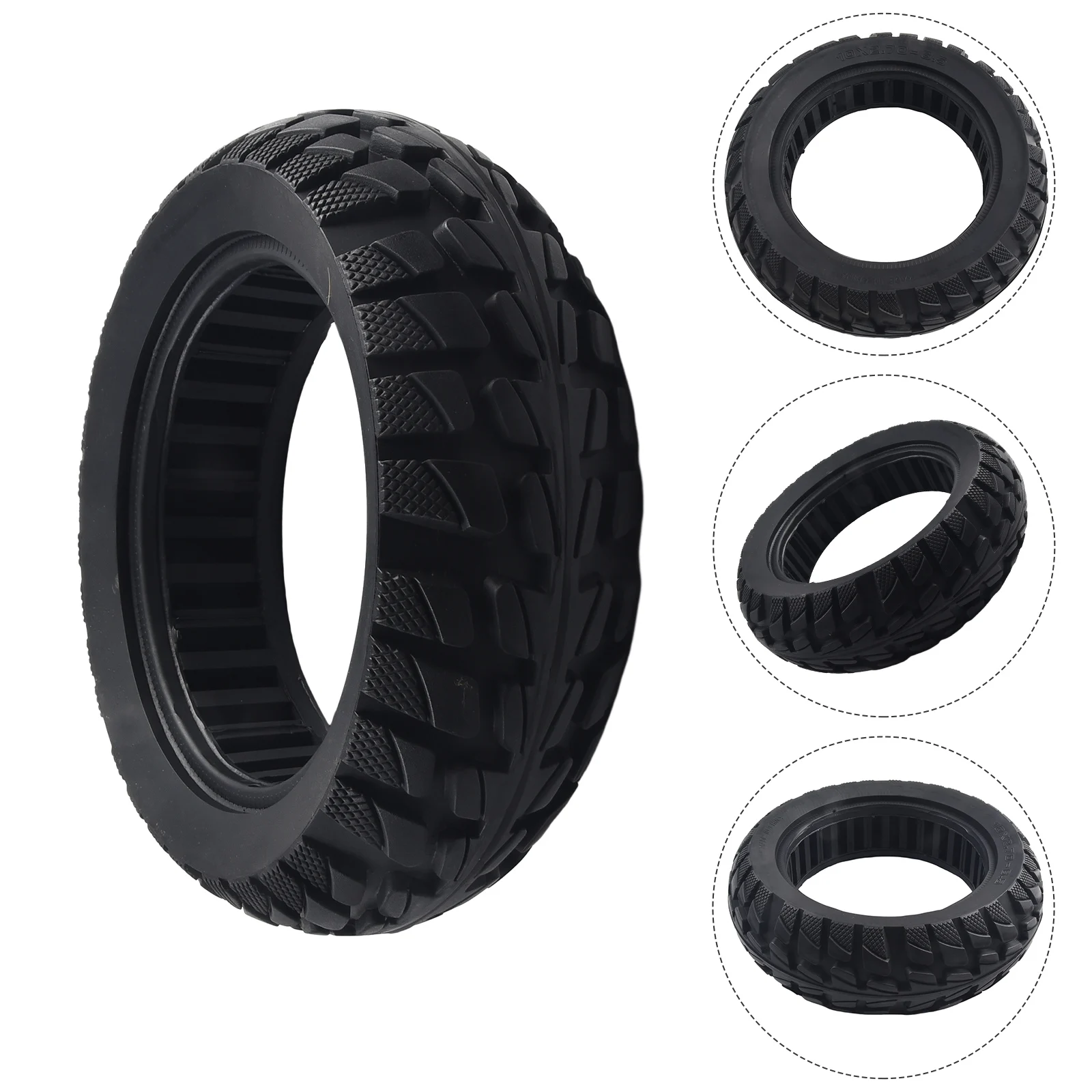 

E-Scooter Tire 10x2.70-6.5 Universal 1480g 255x70 Accessories Accessory Black For Electric Scooter Part Replace Spare Tyre