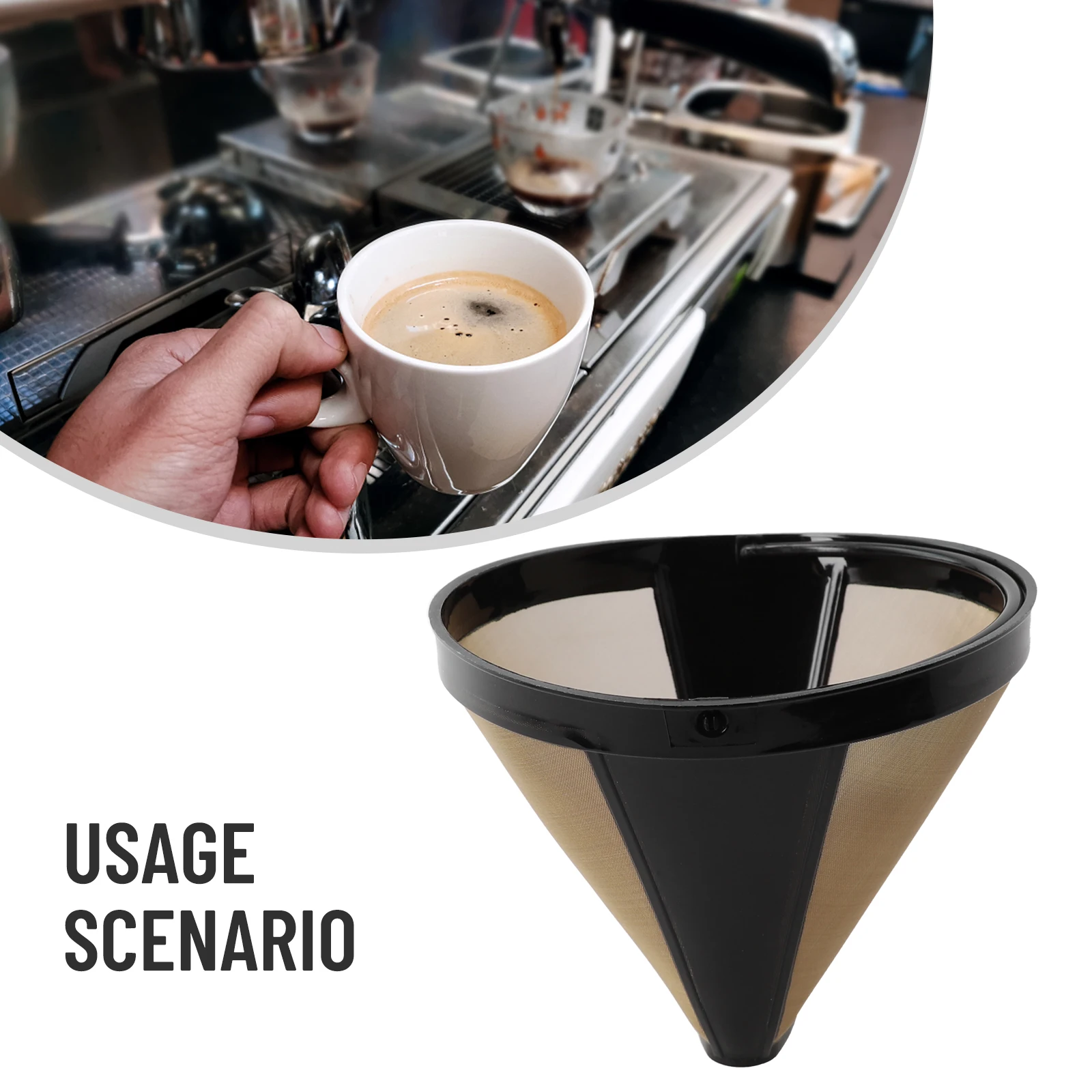 1pcs Stainless Steel Reusable Cone Shape Permanent Coffee Filter Mesh Basket Coffee Tea Filter Brewer Tools Accessories
1pcs Stainless Steel Reusable Cone Shape Permanent Coffee Filter Mesh Basket Coffee Tea Filter Brewer Tools Accessories