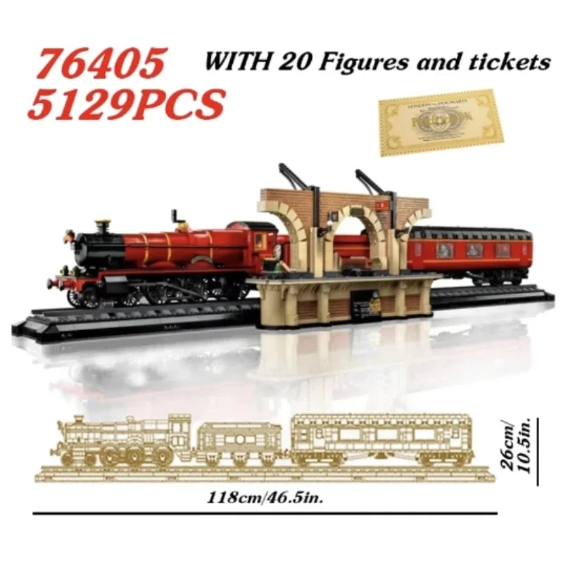 NEW Collector's Edition 76405 5129PCS 118CM Hogiwartsed Express Train Building Set Bricks with Minifigis Toys For Adults Gift
NEW Collector's Edition 76405 5129PCS 118CM Hogiwartsed Express Train Building Set Bricks with Minifigis Toys For Adults Gift