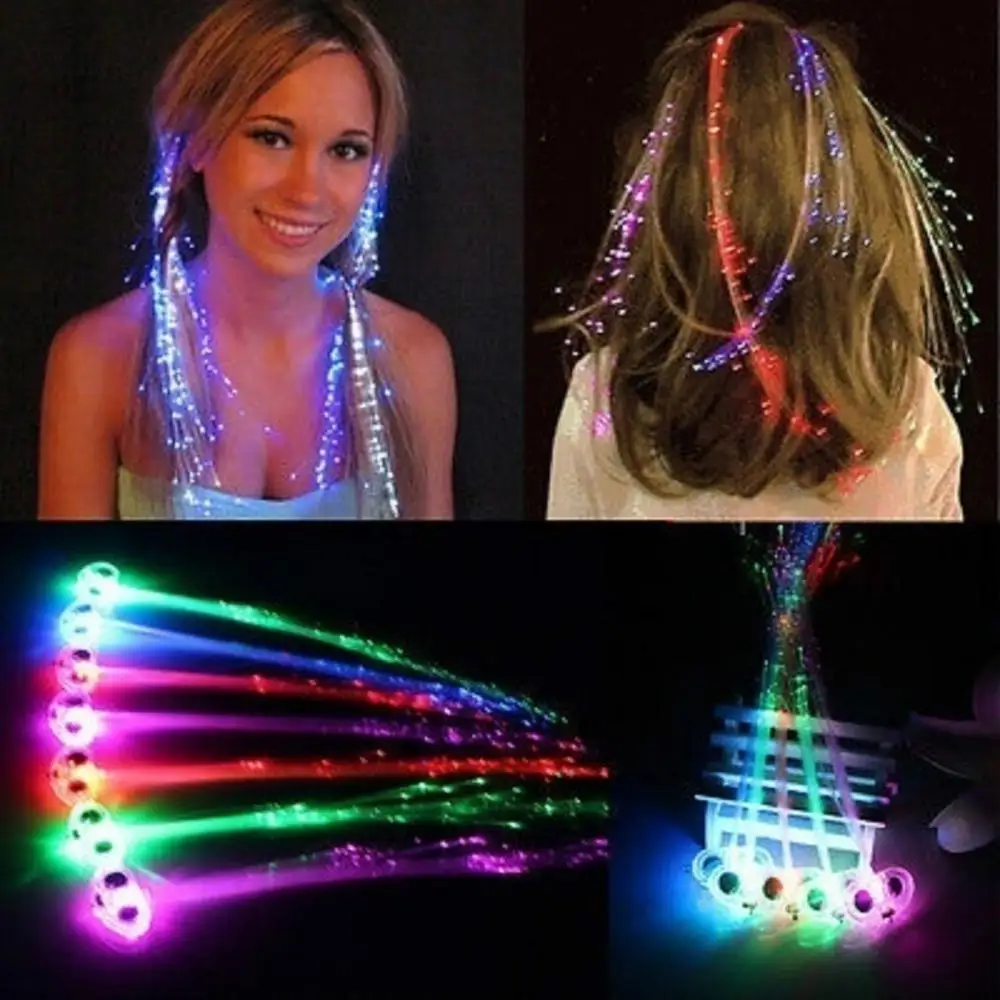 LED Glowing Flash Wigs Hair Braided Clip Hairpin LED Light Up Braid Luminous Fiber Optic Hairpin Decor for Halloween Party Bar
LED Glowing Flash Wigs Hair Braided Clip Hairpin LED Light Up Braid Luminous Fiber Optic Hairpin Decor for Halloween Party Bar