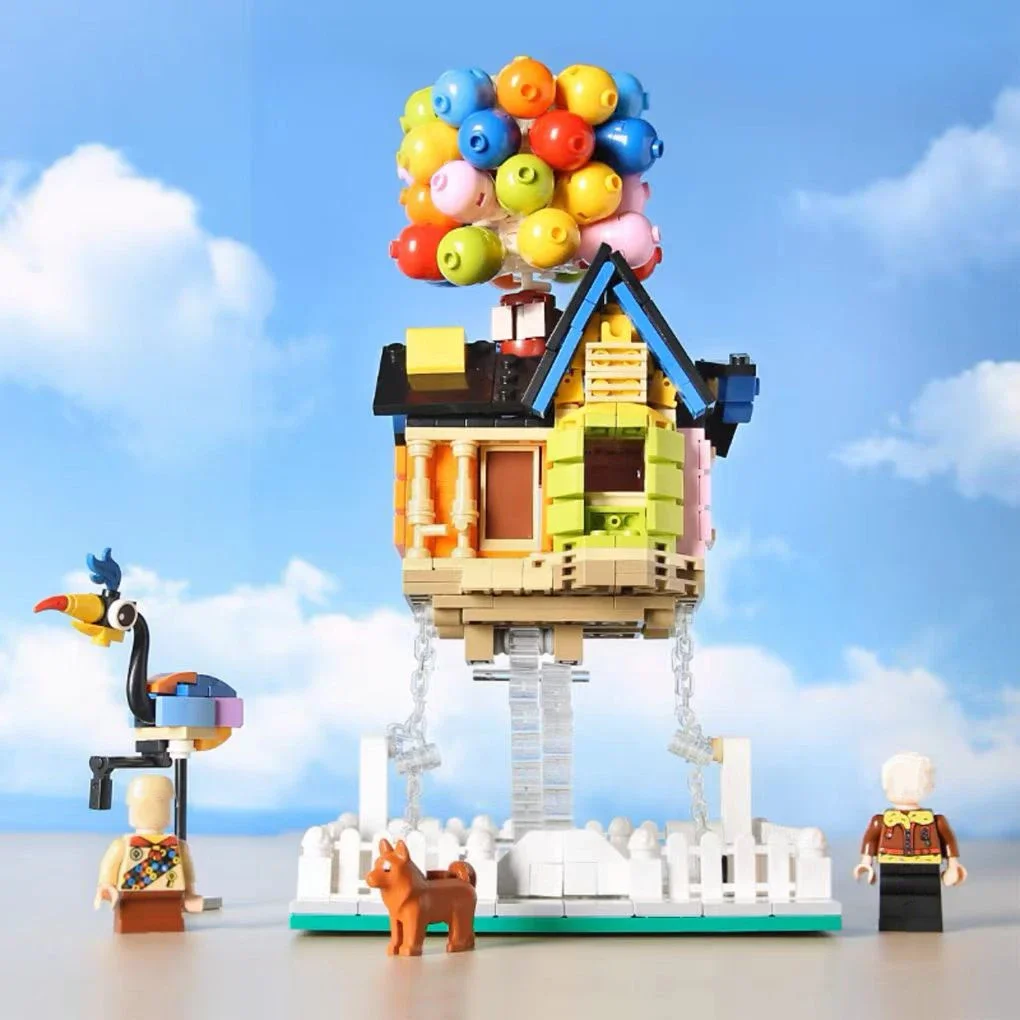 686PCS Flying Float Balloon House Building Block City Architecture Tensegrity Sculptures Classic with Figure Animal Children Toy 686PCS Flying Float Balloon House Building Block City Architecture Tensegrity Sculptures Classic with Figure Animal Children Toy