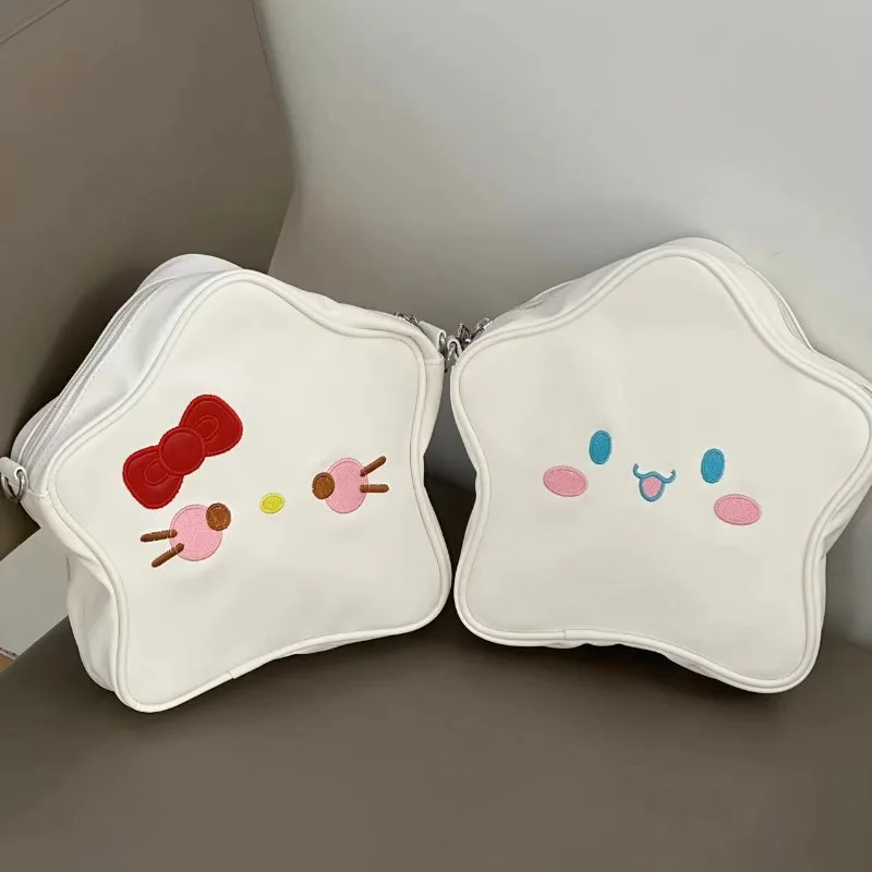New Hello Kitty Cinnamoroll Cute and Versatile Fashion Kawaii Star Style PU Skin Crossbody Bag Shoulder Bag
New Hello Kitty Cinnamoroll Cute and Versatile Fashion Kawaii Star Style PU Skin Crossbody Bag Shoulder Bag