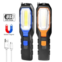 COB LED Work Light USB Rechargeable Adjustable Inspection Lamp Magnetic Work Light Torch Camping Lantern with Magnet Pick Tools
COB LED Work Light USB Rechargeable Adjustable Inspection Lamp Magnetic Work Light Torch Camping Lantern with Magnet Pick Tools