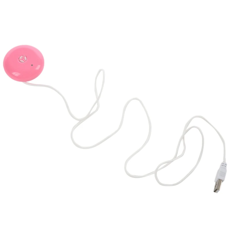 

5X Pink Donut Humidifier USB Office Desktop Mini Humidifier Portable Creative Air Purifier Pink