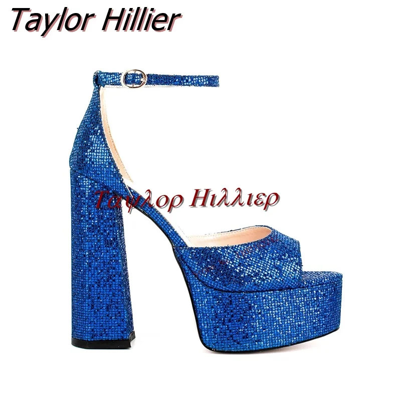 Summer New Thick-Heeled Open-Toed Sandals Round Head Fish Mouth Waterproof Platform Buckle Strap Purple Sexy Runway Shoes 44
Summer New Thick-Heeled Open-Toed Sandals Round Head Fish Mouth Waterproof Platform Buckle Strap Purple Sexy Runway Shoes 44