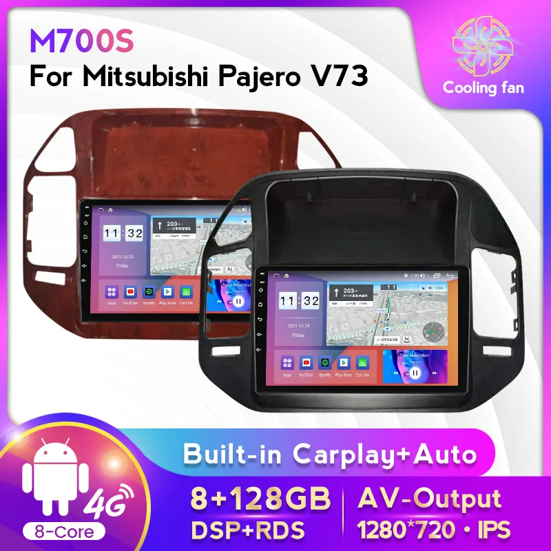 Auto Multimedia GPS Navigation Car Radio Android 11 8+128G For Mitsubishi Pajero V73 1999-2006 8-Core Built-in Carplay Auto WiFi
Auto Multimedia GPS Navigation Car Radio Android 11 8+128G For Mitsubishi Pajero V73 1999-2006 8-Core Built-in Carplay Auto WiFi