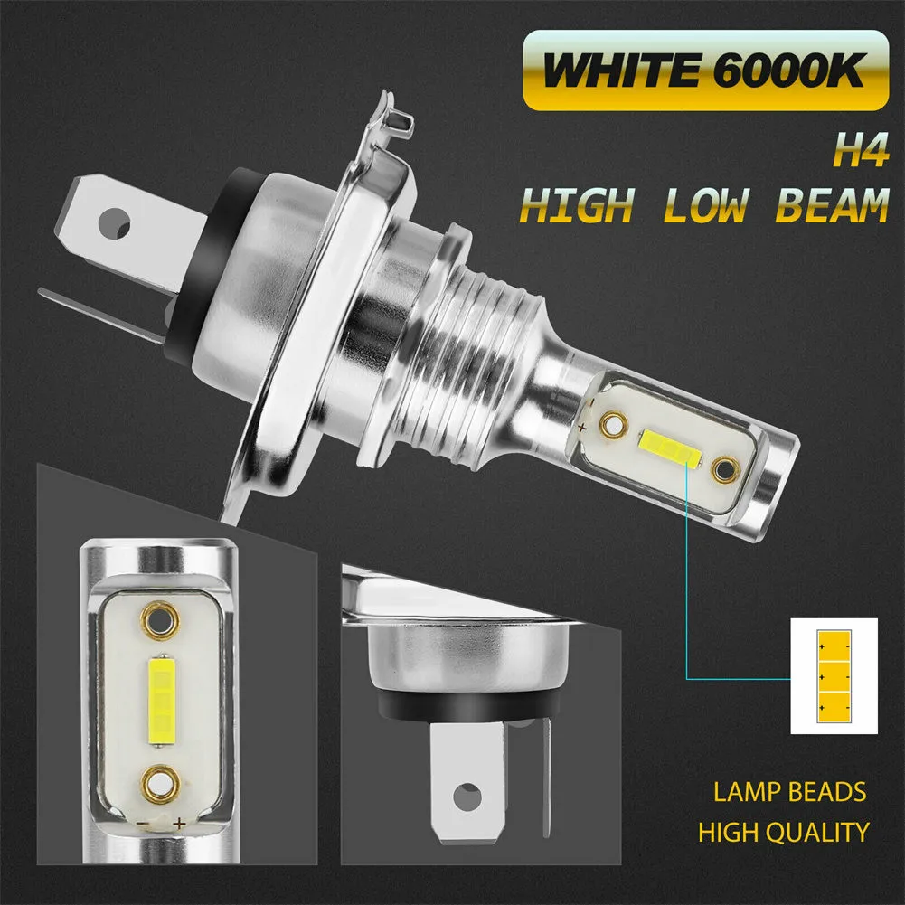 2pc H4 LED Headlight Bulbs Headlamp Fog Lights Conversion Kit Super High/Low Beam 4000LM 6000K White High Brightness Lighting
2pc H4 LED Headlight Bulbs Headlamp Fog Lights Conversion Kit Super High/Low Beam 4000LM 6000K White High Brightness Lighting