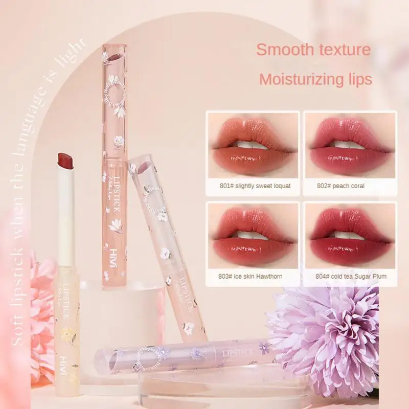 

Jelly Mirror Lipstick Flower Lip Gloss Waterproof Lip Glaze Lasting Moisturizing Lip Tint Non-stick Cup Lips Make Up Cosmetics