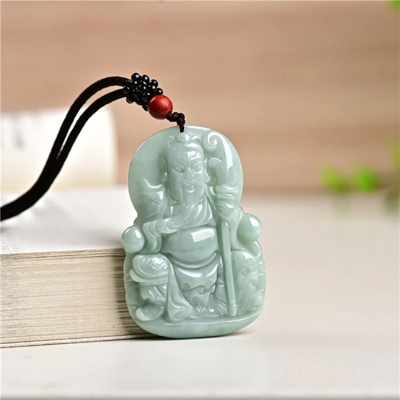 Natural Jade A Goods Broadsword Guan Gong Pendant Men and Women Wu Caishen Popular Jade Pendant.
Natural Jade A Goods Broadsword Guan Gong Pendant Men and Women Wu Caishen Popular Jade Pendant.