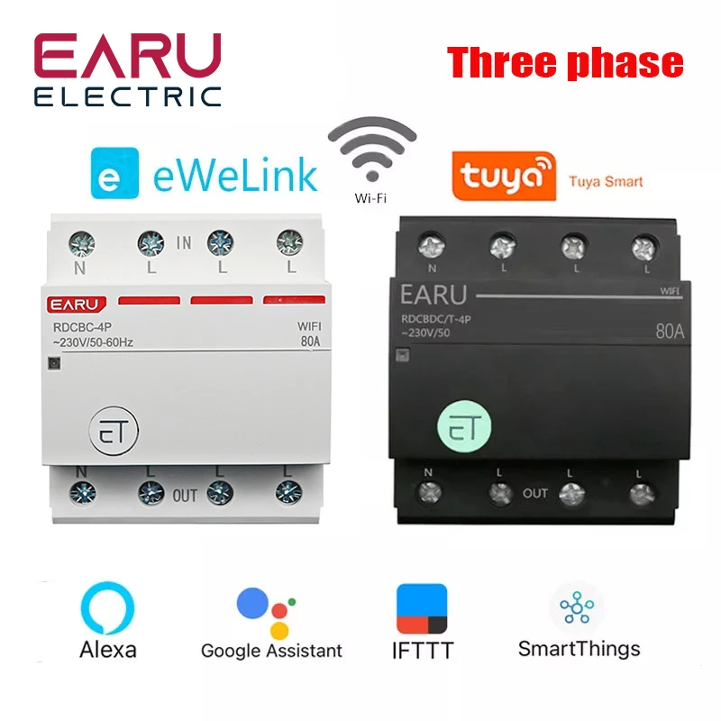 WIFI Circuit Breaker Smart Time Timer Relay Switch Voice Remote Control by Tuya eWelink App Smart Home House Alexa Google Home
WIFI Circuit Breaker Smart Time Timer Relay Switch Voice Remote Control by Tuya eWelink App Smart Home House Alexa Google Home