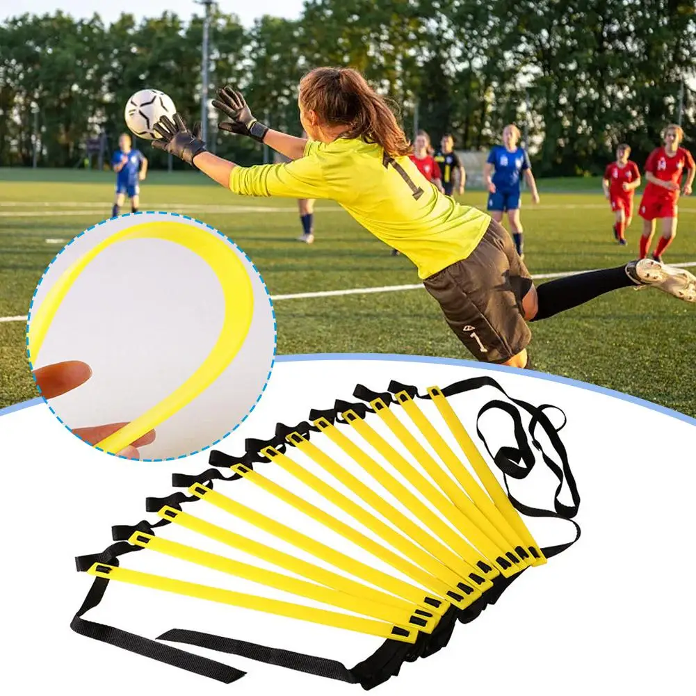 1PCS Agility Ladder Nylon Training Rope Football Obstacle Speed Supplies Footwork Ladder Agility Football Training Speed Ch M2J1
1PCS Agility Ladder Nylon Training Rope Football Obstacle Speed Supplies Footwork Ladder Agility Football Training Speed Ch M2J1