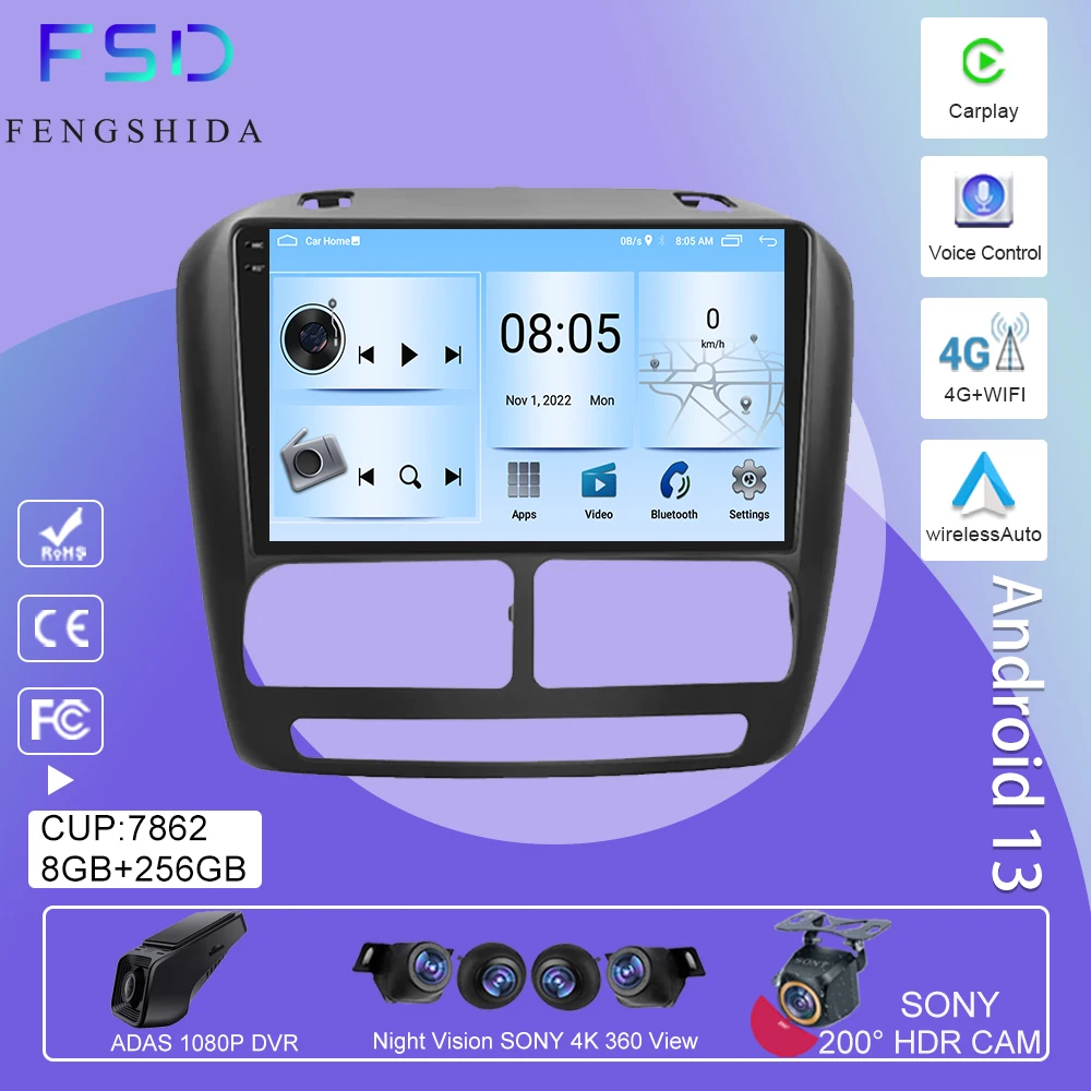 

Android 13 For FIAT DOBLO 2010-2015 For Opel COMBO 2011-2018 Auto Radio Multimedia Navigation Autoradio Player Carplay GPS QLED