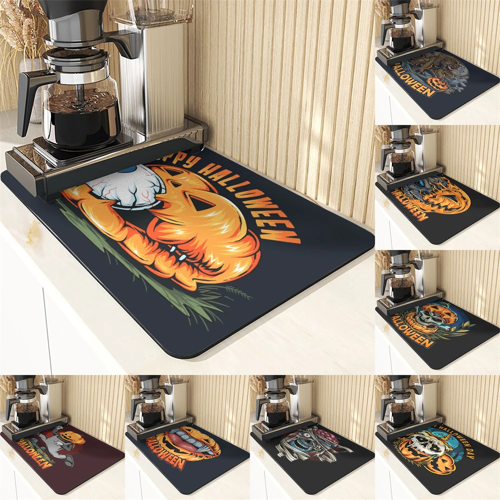 Halloween Style Placemats For Dinner Table Keyboard Pad Home Decoration Diatomite Eyeball Pumpkin Pattern Silicone Kitchen Mat
Halloween Style Placemats For Dinner Table Keyboard Pad Home Decoration Diatomite Eyeball Pumpkin Pattern Silicone Kitchen Mat