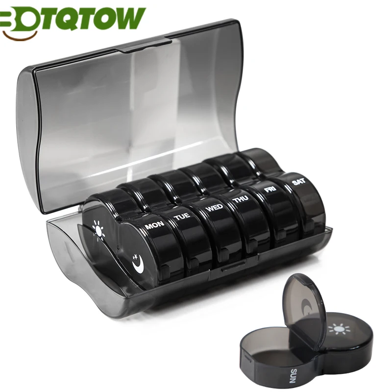 1 шт., органайзер для таблеток на неделю, 7 дней, 2 раза в день, большие Повседневные Чехлы для таблеток, витамины, рыбьи масла, добавки-коробка для таблеток без БФА
1 шт., органайзер для таблеток на неделю, 7 дней, 2 раза в день, большие Повседневные Чехлы для таблеток, витамины, рыбьи масла, добавки-коробка для таблеток без БФА