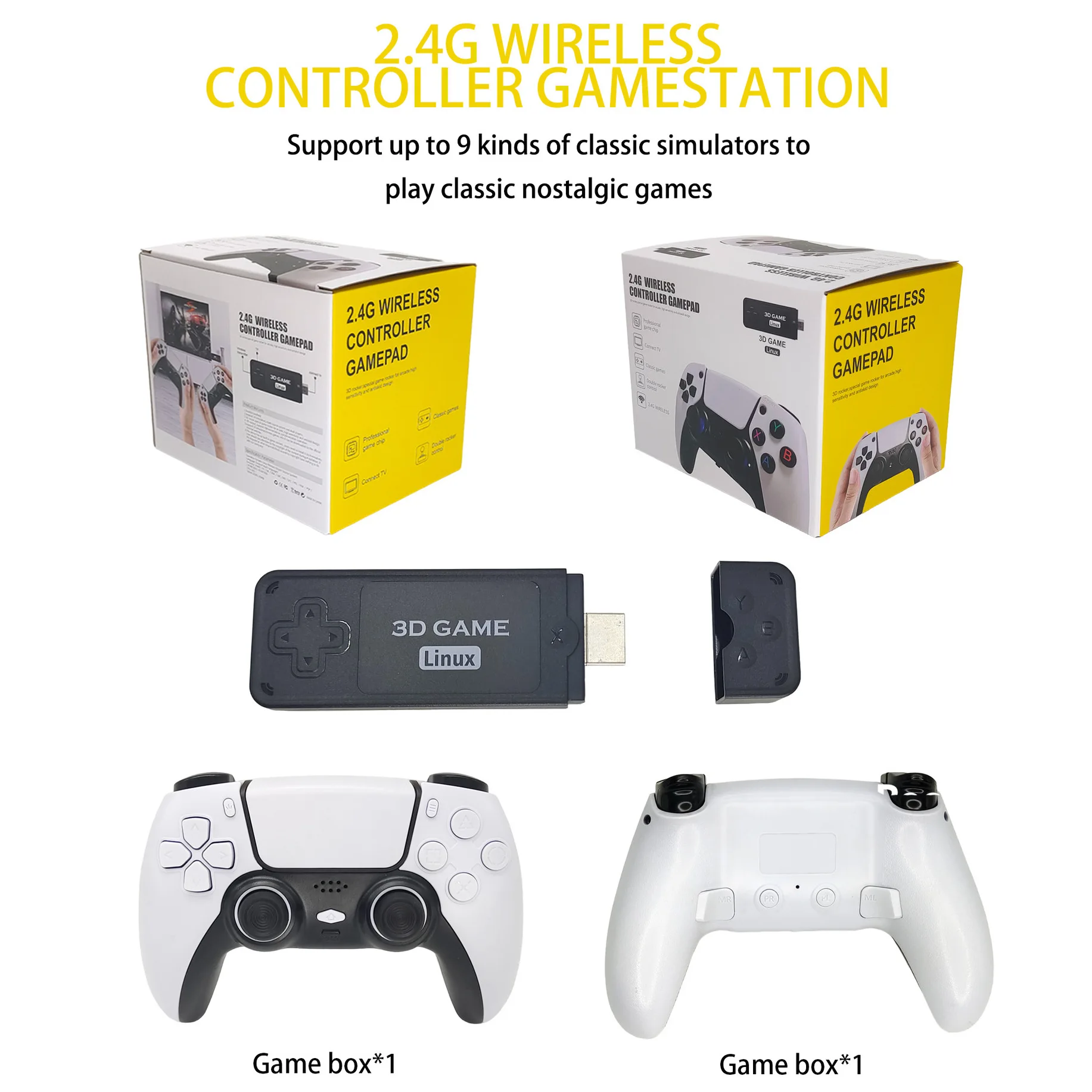 U9 PRO Video Game Console Built-in 12000 Games Retro Handheld TV Game Console Wireless Controller Game Stick For PS1/GBA/GB
U9 PRO Video Game Console Built-in 12000 Games Retro Handheld TV Game Console Wireless Controller Game Stick For PS1/GBA/GB