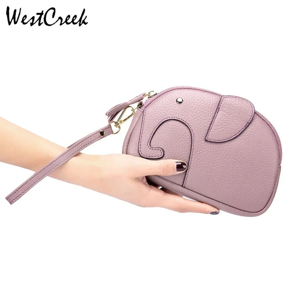 WESTCREEK Brand Genuine Leather Women Wrist Strap Wallet Small Elephant Female Cute Coin Purse Phone Clutch
WESTCREEK Brand Genuine Leather Women Wrist Strap Wallet Small Elephant Female Cute Coin Purse Phone Clutch