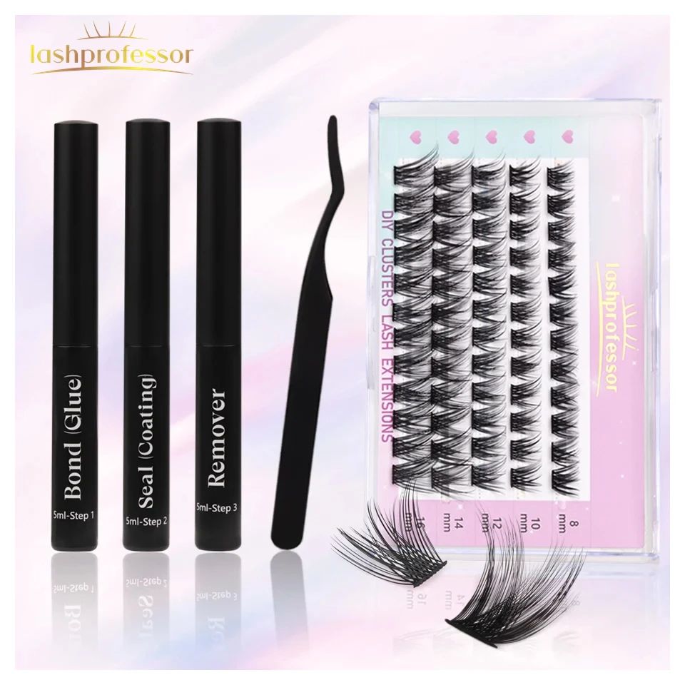 DIY Eyelash Bond/Seal/Remover Kit for Eyelash Extensions Eyelash Mascara Waterproof Cilia Long Lasting Lash Glue Hold 48 Hour
DIY Eyelash Bond/Seal/Remover Kit for Eyelash Extensions Eyelash Mascara Waterproof Cilia Long Lasting Lash Glue Hold 48 Hour