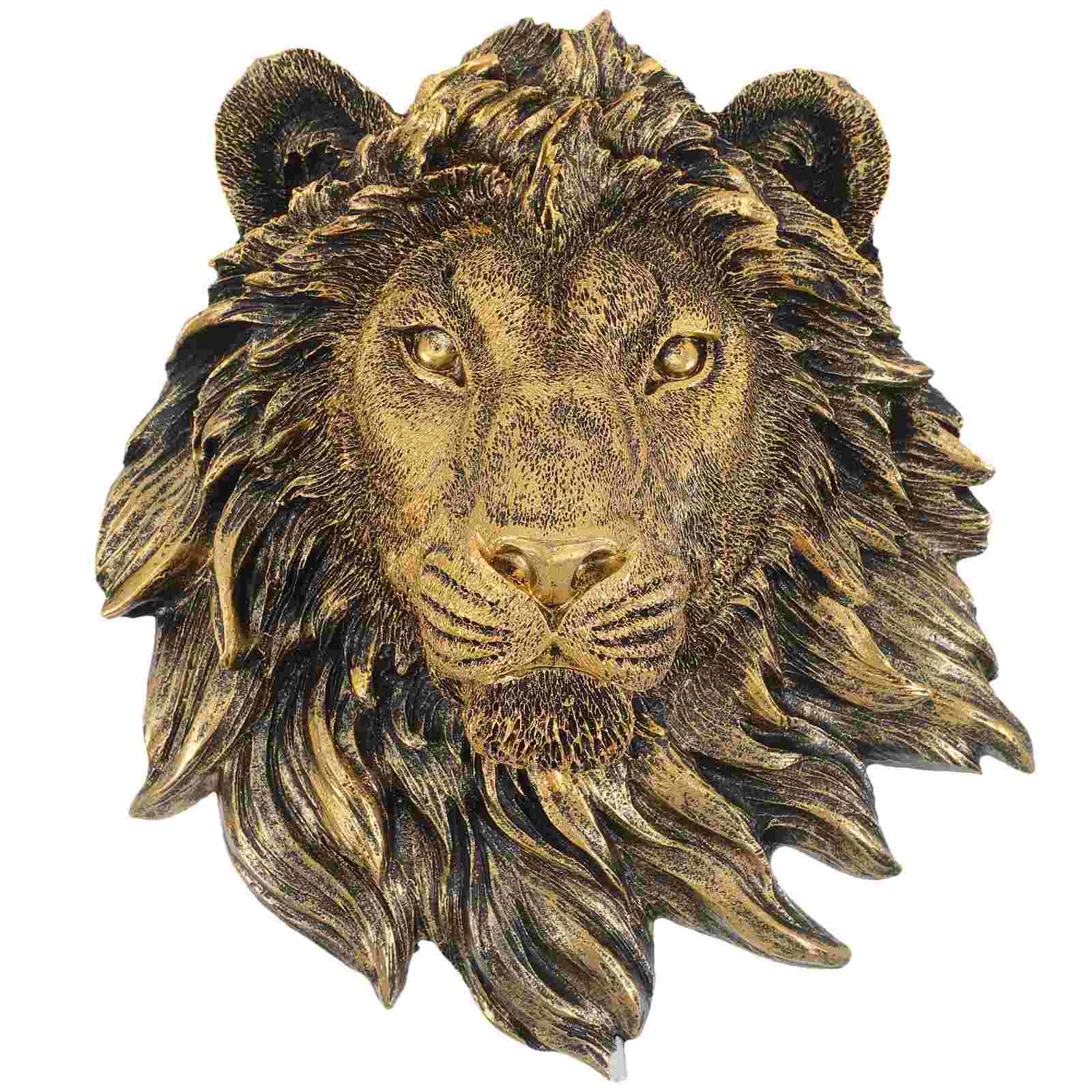 

Искусственная головка медный Лев, украшение для дома, подвесные украшения, африканская фотосессия