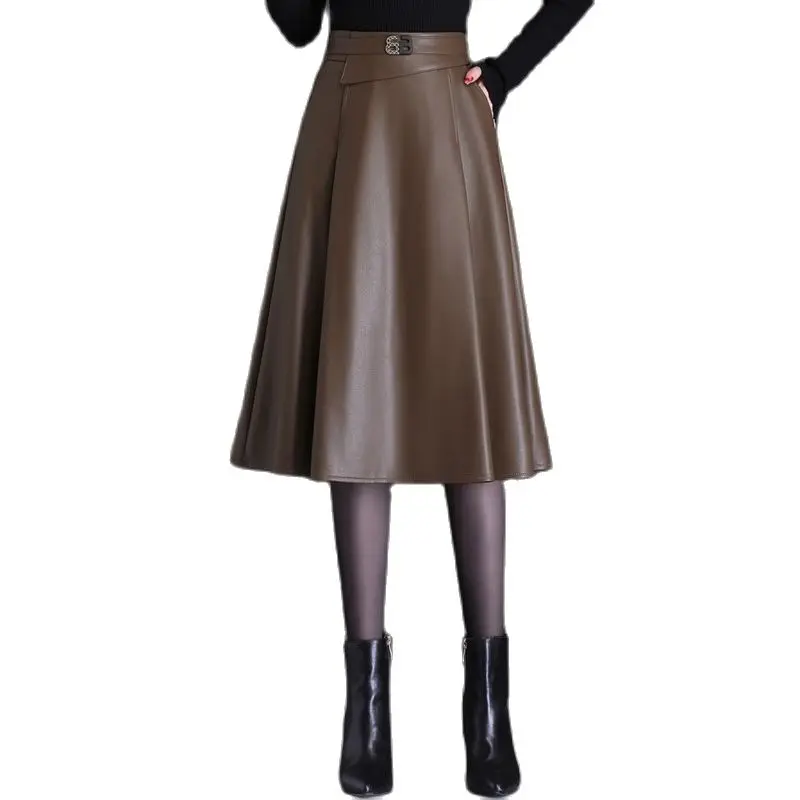 Winter Women Maxi Long Womens High Waist Slim Autumn Vintage Pleated Pu Leather Skir Skirt Black Large Swing
Winter Women Maxi Long Womens High Waist Slim Autumn Vintage Pleated Pu Leather Skir Skirt Black Large Swing
