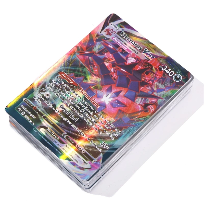 60/100 шт., Vmax карты Pokemon V, английская версия, коллекция, торговая карта Pokemon booster, блестящие карты, искусственные карты для детей
60/100 шт., Vmax карты Pokemon V, английская версия, коллекция, торговая карта Pokemon booster, блестящие карты, искусственные карты для детей