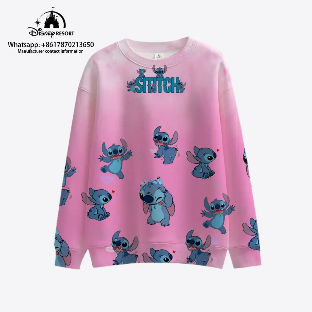 2022 Fall New Streetwear Stitch Collection Disney Brand Crew Neck Fashion Casual Women's Long Sleeve Sweatshirt Ladies Top Y2K
2022 Fall New Streetwear Stitch Collection Disney Brand Crew Neck Fashion Casual Women's Long Sleeve Sweatshirt Ladies Top Y2K