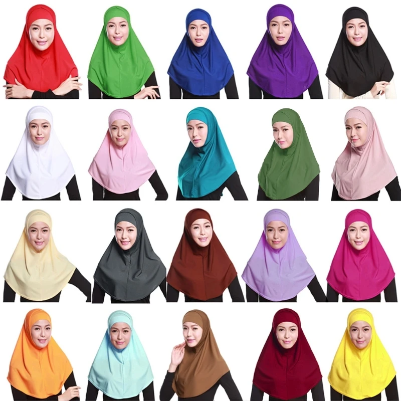 Women 2 Pieces Hijab Scarf Solid Color Muslim Cotton Headscarf Islamic Neck Cover Under Scarf for Head Wear Accessor
Women 2 Pieces Hijab Scarf Solid Color Muslim Cotton Headscarf Islamic Neck Cover Under Scarf for Head Wear Accessor