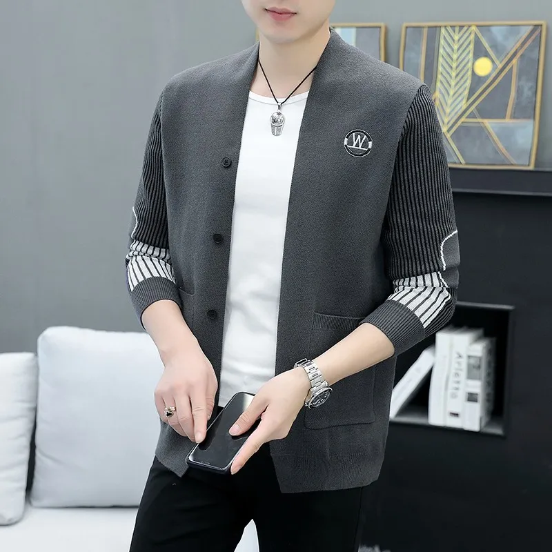 New Autumn Knitted Cardigan Korean High end Brand Fashion Printing Spring Sweater Coat Men's Leisure Luxury Sweater
New Autumn Knitted Cardigan Korean High end Brand Fashion Printing Spring Sweater Coat Men's Leisure Luxury Sweater