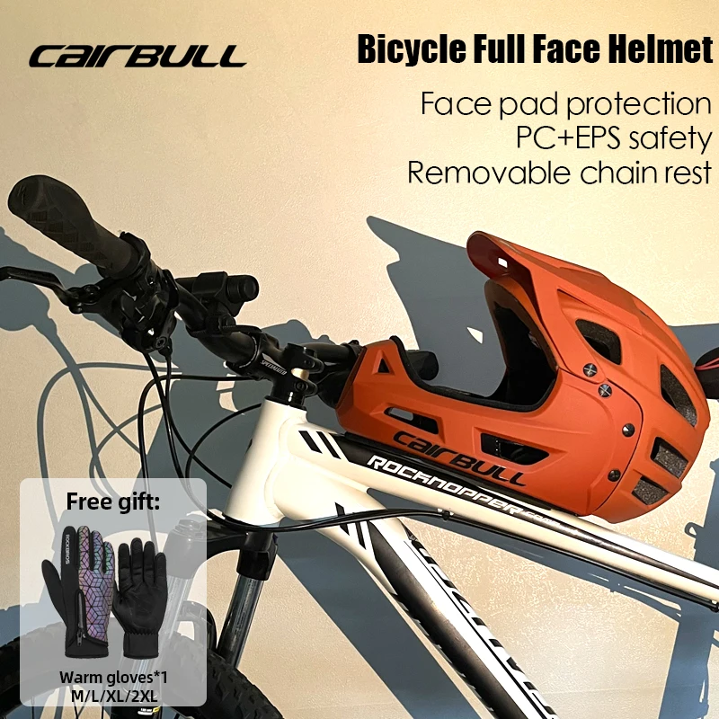 

CAIRBULL Hard Shell Men's Mtb Helmets Cycling Downhill Off-road Mountain Bicycle Helmet for Aerodynamics PC+EPS Safety Casco